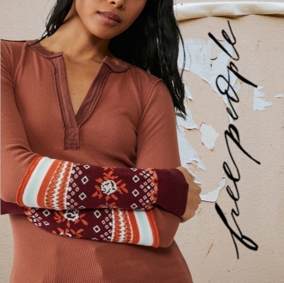 NWT FP Mikah thermal layering cuff autumn combo L - Picture 2 of 6